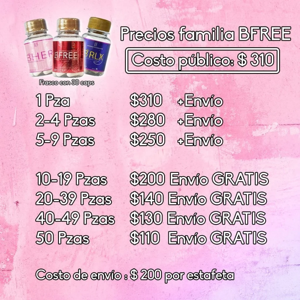 PRECIOS BFREE BRLX BHER